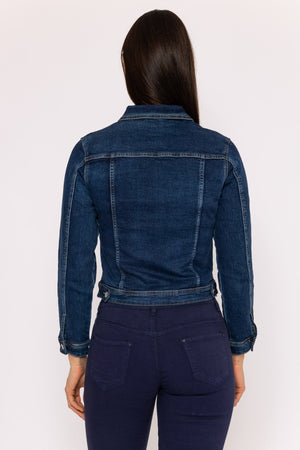 Carraig Donn Denim Jacket in Drak Blue