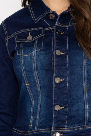 Carraig Donn Denim Jacket in Indigo Blue