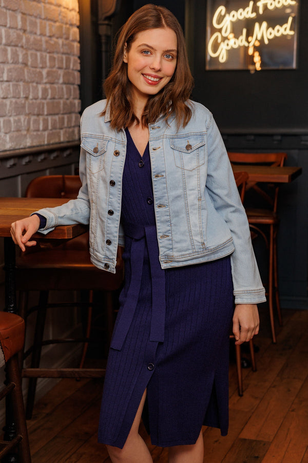 Carraig Donn Denim Jacket in Light Blue