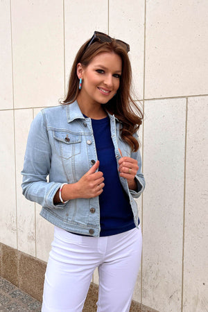 Carraig Donn Denim Jacket in Light Blue