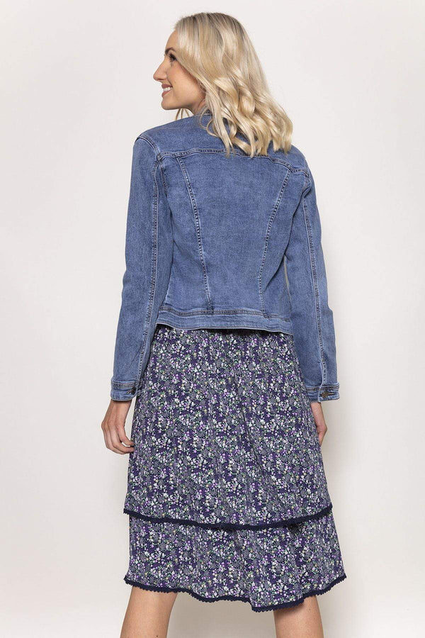Carraig Donn Denim Jacket in Medium Blue