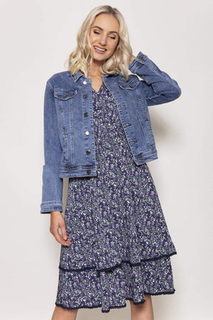 Carraig Donn Denim Jacket in Medium Blue