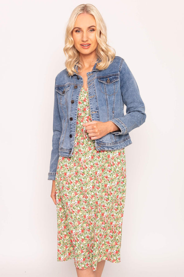Carraig Donn Denim Jacket in Medium Blue
