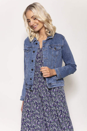 Carraig Donn Denim Jacket in Medium Blue
