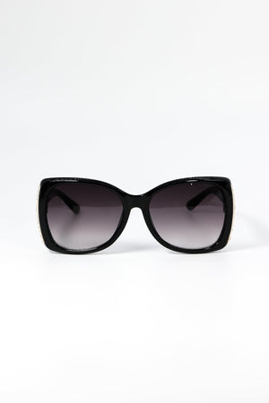Carraig Donn Diamante Oversized Sunglasses in Black