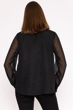 Carraig Donn Dobby Texture Blouse in Black