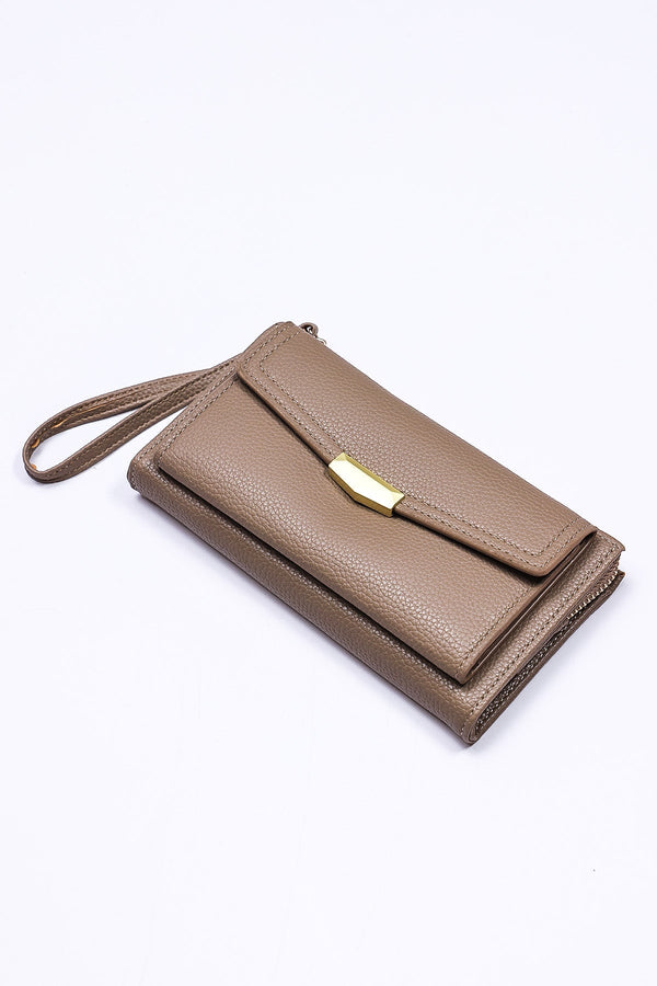 Carraig Donn Double Compartment Purse in Beige