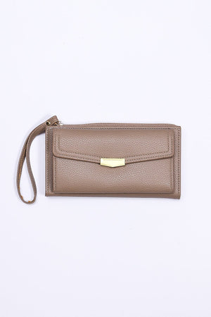 Carraig Donn Double Compartment Purse in Beige