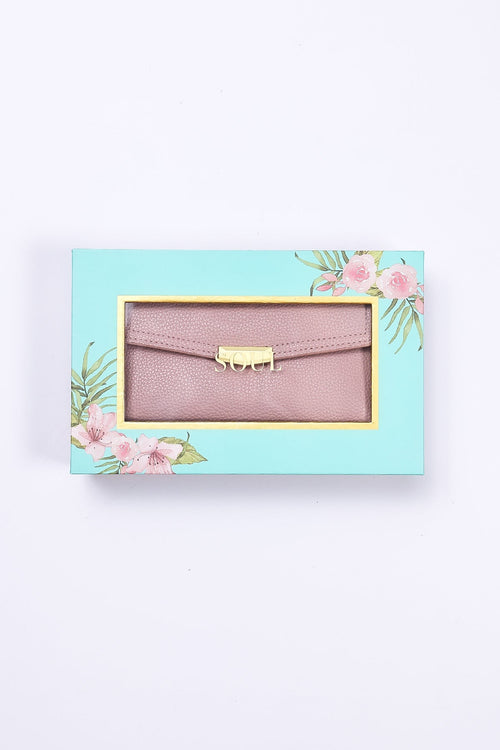 Double Compartment Purse in Pink