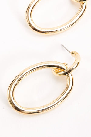 Carraig Donn Double Drop Hoop Earrings