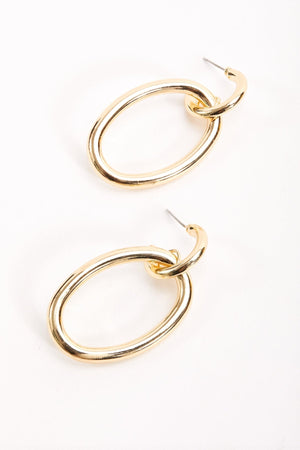 Carraig Donn Double Drop Hoop Earrings