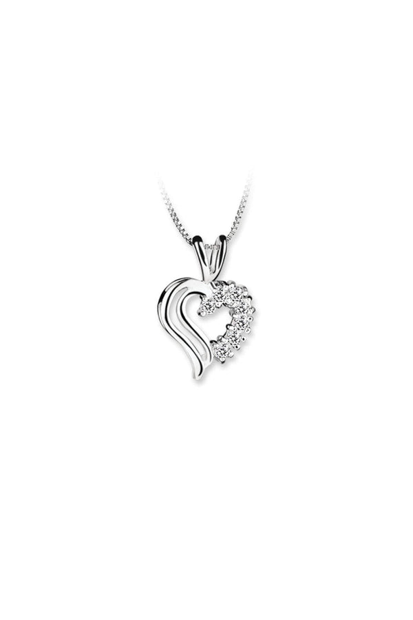 Carraig Donn Double Heart Pendant Clear