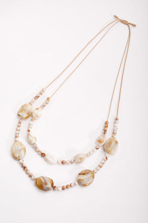 Carraig Donn Double Strand Beaded Necklace
