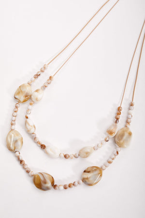 Carraig Donn Double Strand Beaded Necklace