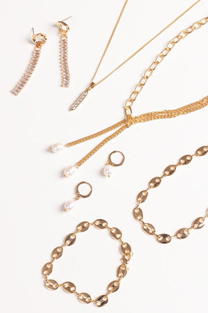 Carraig Donn Double Strand Pearl Drop Chain
