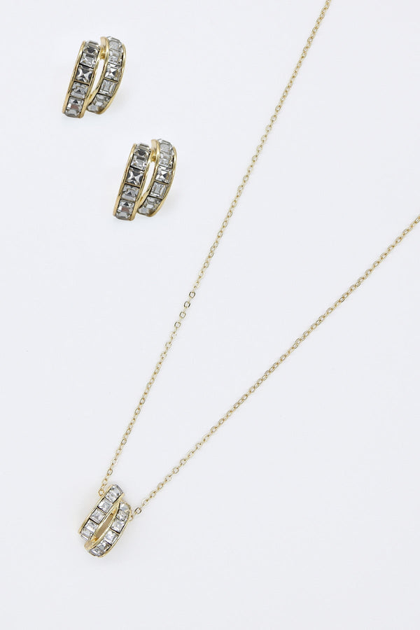 Carraig Donn Double Strand Pendant Necklace in Gold