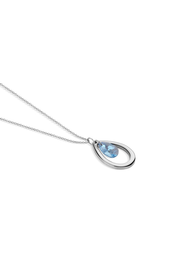 Carraig Donn Droplet Pendant with Blue Stone
