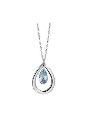 Carraig Donn Droplet Pendant with Blue Stone
