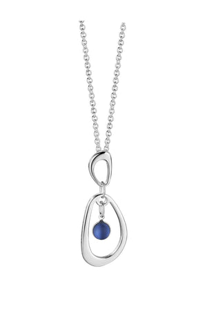 Carraig Donn Droplet Pendant with Blue Stone