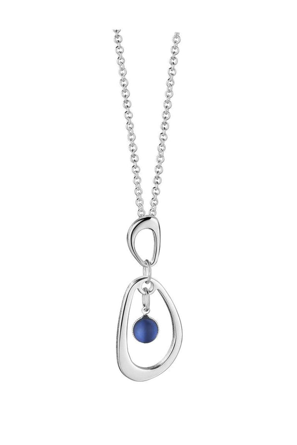 Carraig Donn Droplet Pendant with Blue Stone