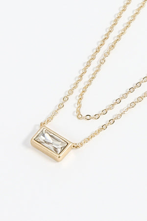 Carraig Donn Dual Chain Necklace in Gold