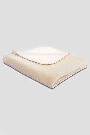 Carraig Donn Duo Cotton Throw 150x200cm in Ecru