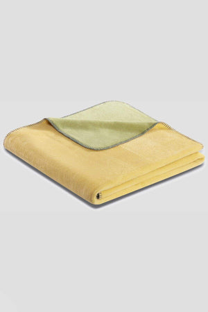 Carraig Donn Duo Cotton Throw 150x200cm in Ochre