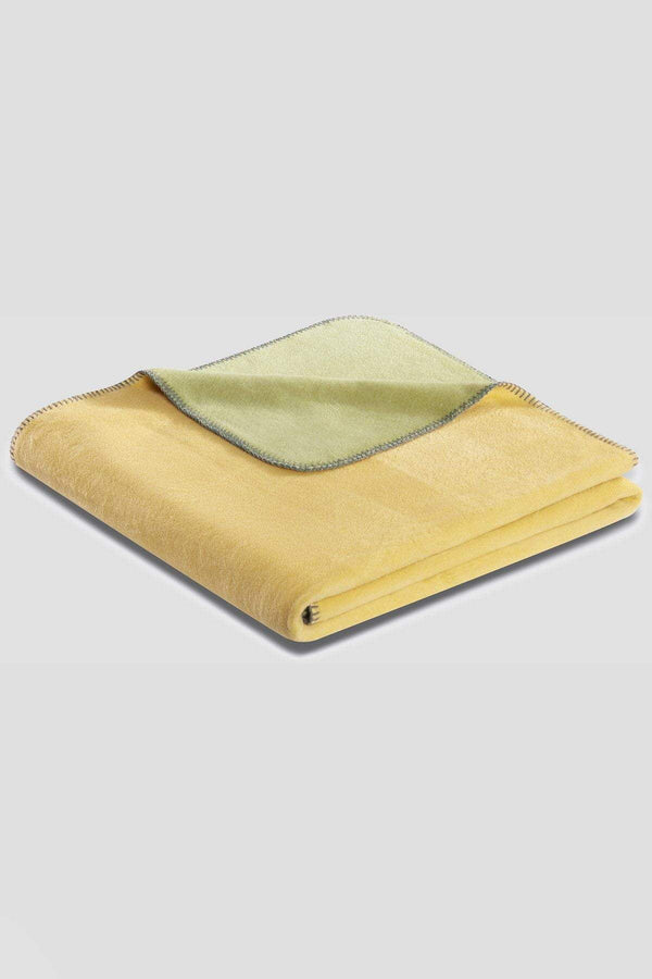 Carraig Donn Duo Cotton Throw 150x200cm in Ochre