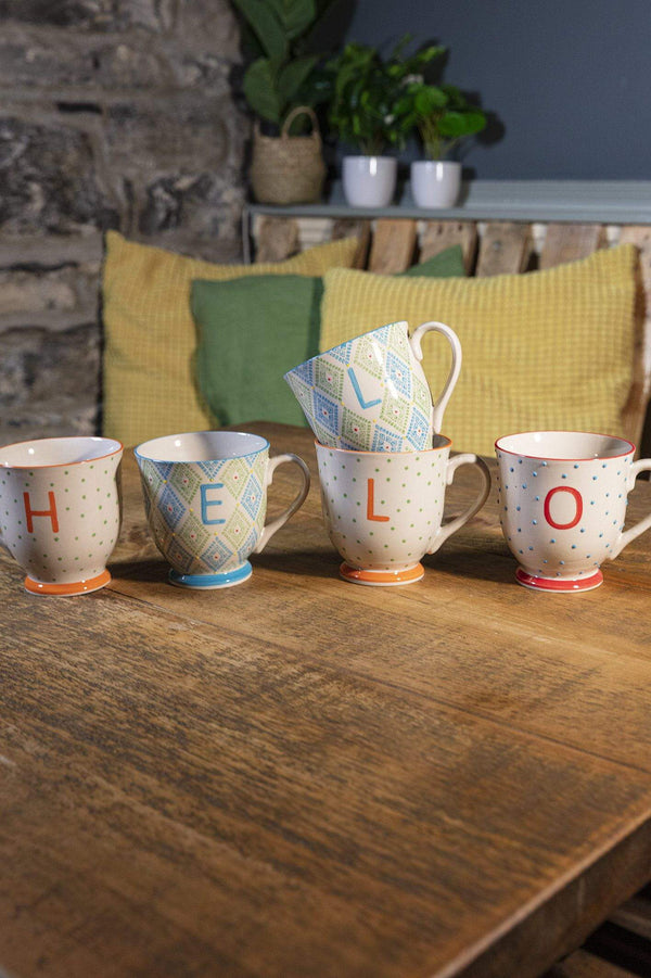 Carraig Donn Eclectic Alphabet Mug E