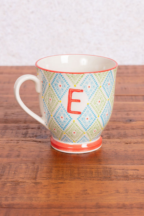 Eclectic Alphabet Mug E