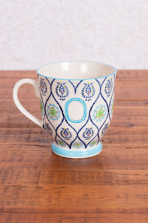 Eclectic Alphabet Mug O