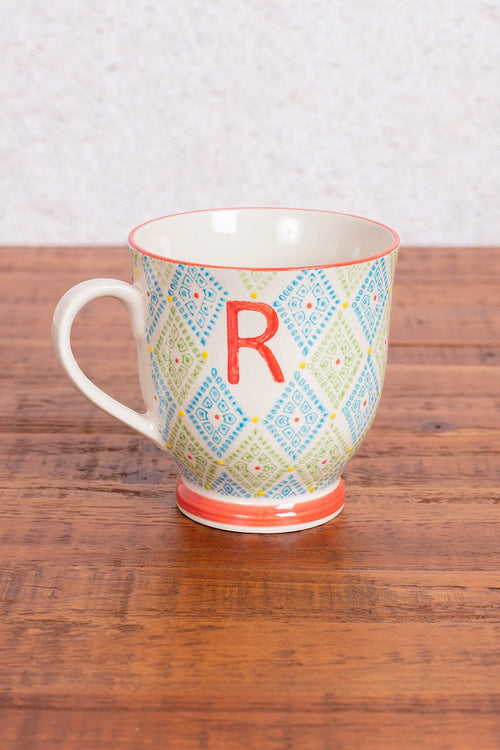 Eclectic Alphabet Mug R