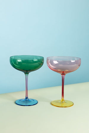 Carraig Donn Eclectic Champagne Saucer Set Of 2