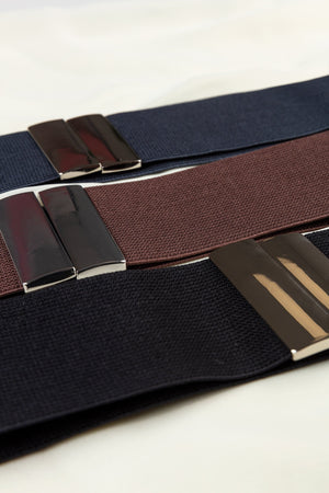 Carraig Donn Elasticated Belt in Coffee
