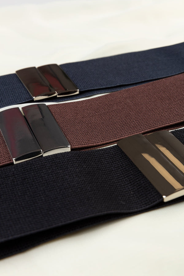 Carraig Donn Elasticated Belt in Coffee