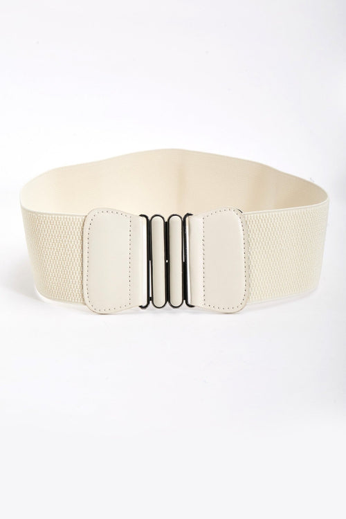 Elasticated Cream Belt
