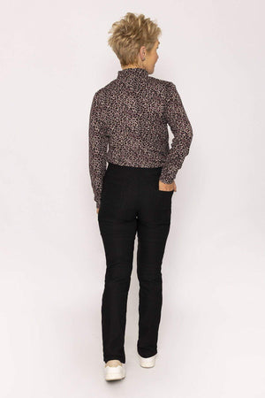 Carraig Donn Elasticated Trousers in Black