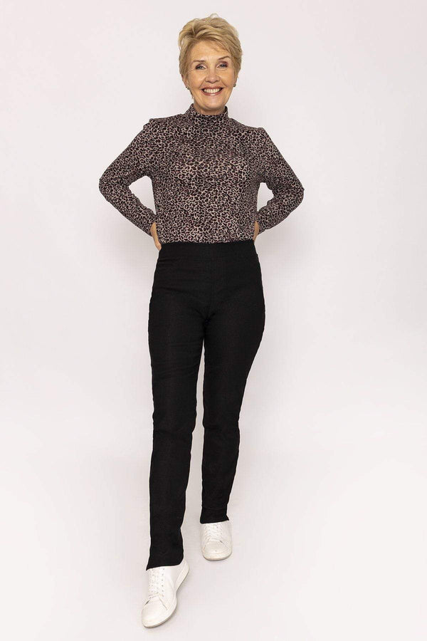 Carraig Donn Elasticated Trousers in Black