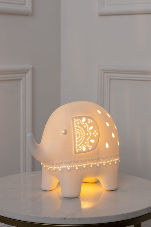 Elephant LED Ceramic Lamp
