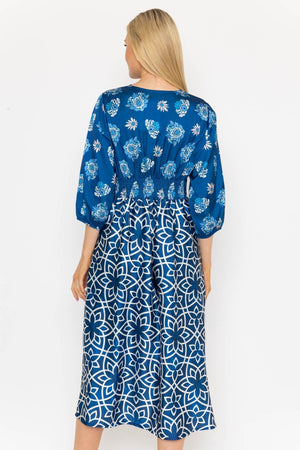 Carraig Donn Eliza Midi Dress in Navy
