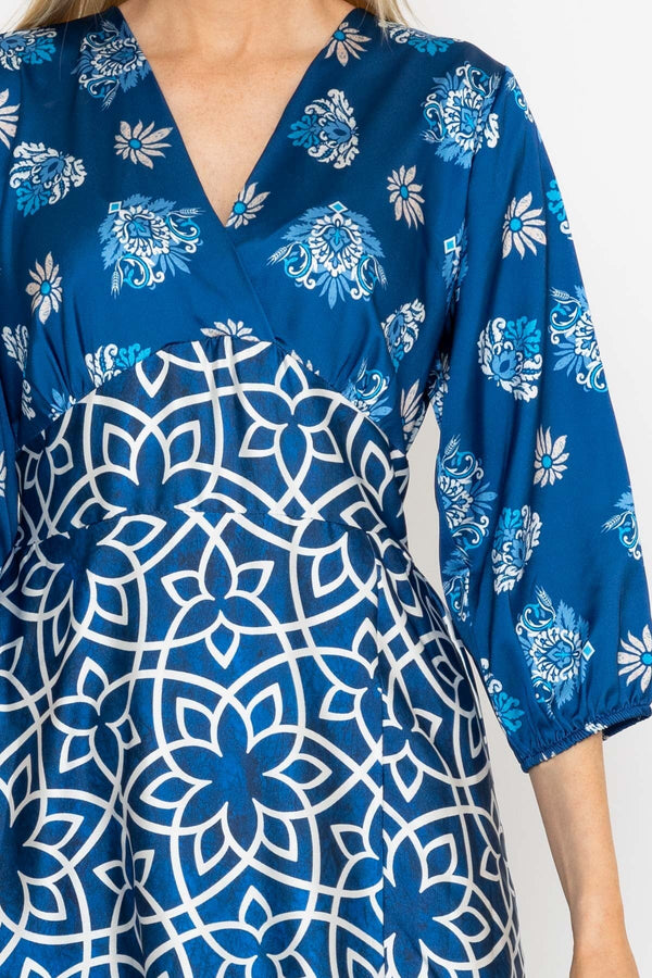 Carraig Donn Eliza Midi Dress in Navy