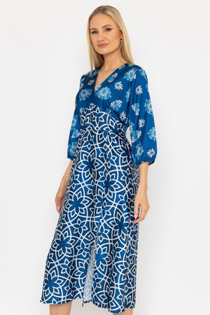 Carraig Donn Eliza Midi Dress in Navy
