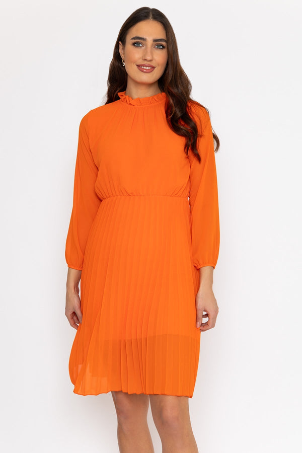 Carraig Donn Ella Knee Length Dress in Orange