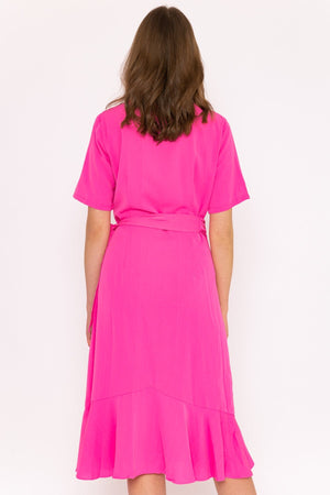 Carraig Donn Ella Midi Dress in Fuchsia