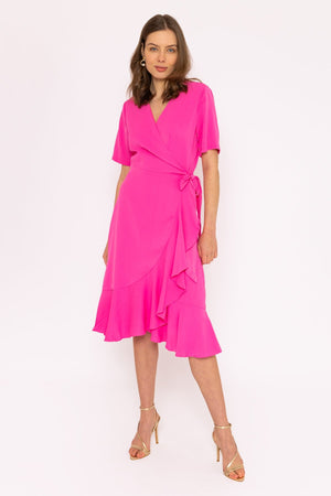 Carraig Donn Ella Midi Dress in Fuchsia