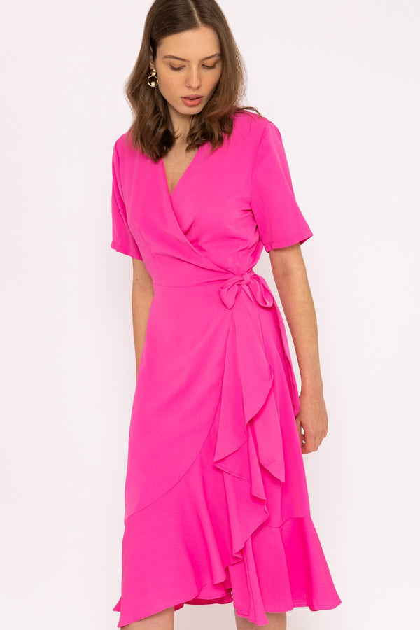Carraig Donn Ella Midi Dress in Fuchsia
