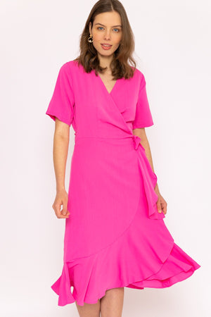 Carraig Donn Ella Midi Dress in Fuchsia