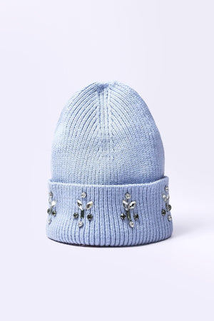 Carraig Donn Embellished Beanie in Blue