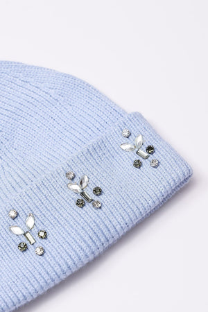 Carraig Donn Embellished Beanie in Blue