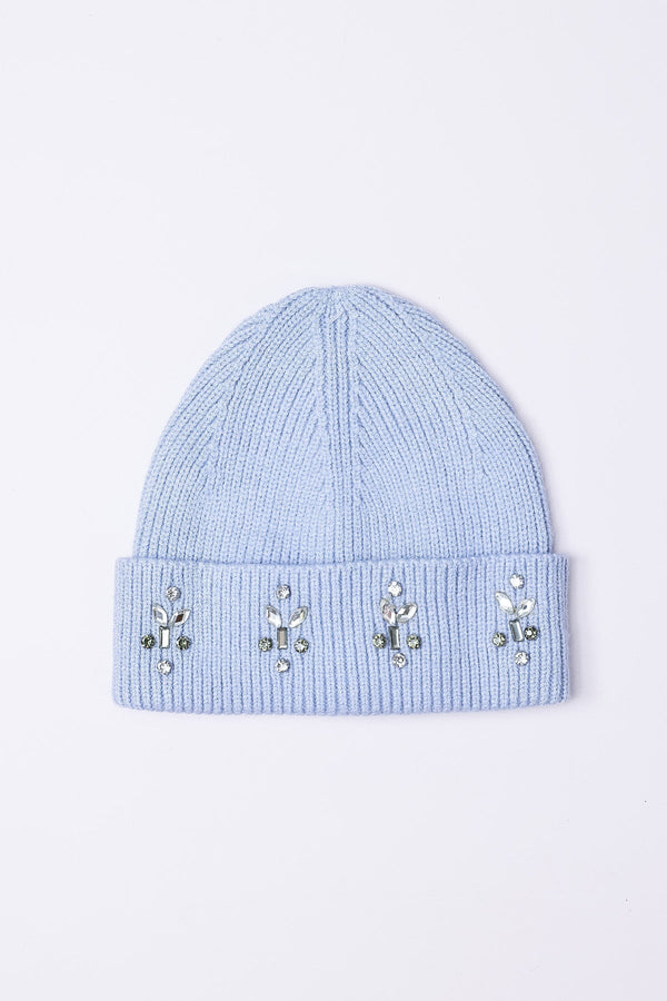 Carraig Donn Embellished Beanie in Blue